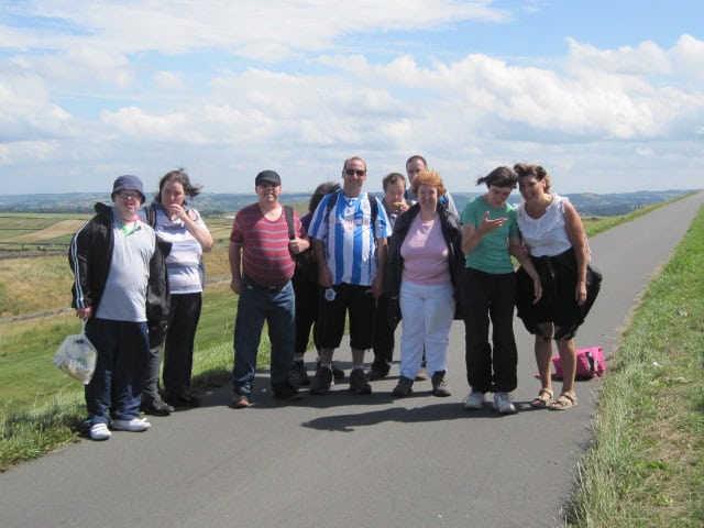 The Team outside